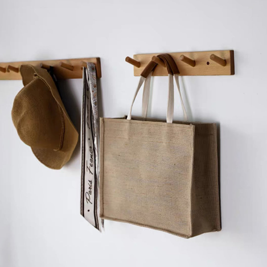 Jute Shopping Bag - Wrapped Handles