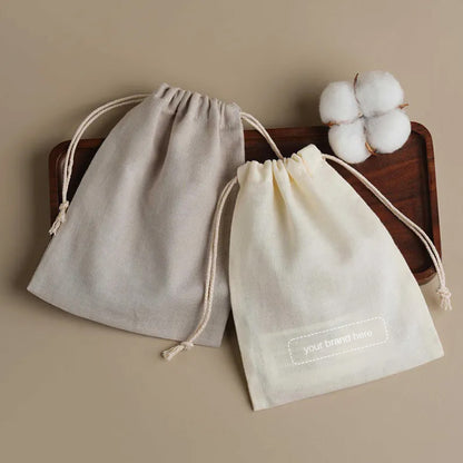 Double Gauze Drawstring Pouch