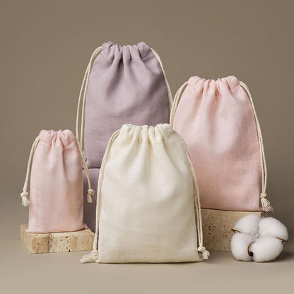 Double Gauze Drawstring Pouch