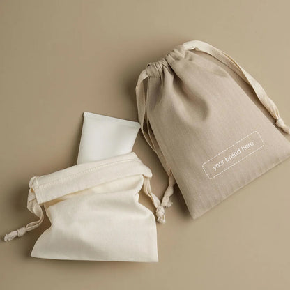 Herringbone Drawstring Pouch