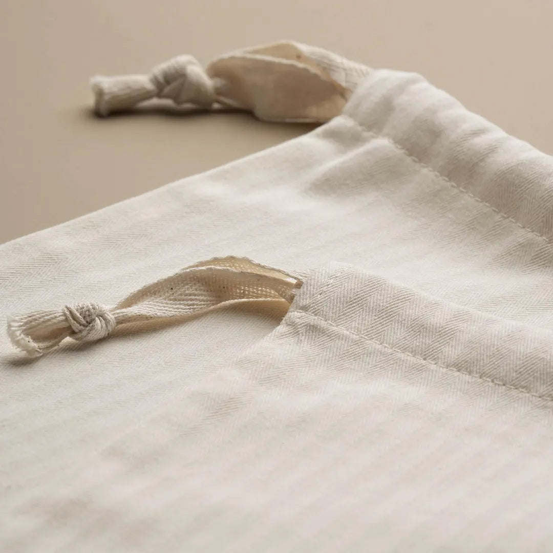 Herringbone Drawstring Pouch