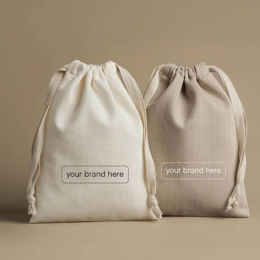 Herringbone Drawstring Pouch