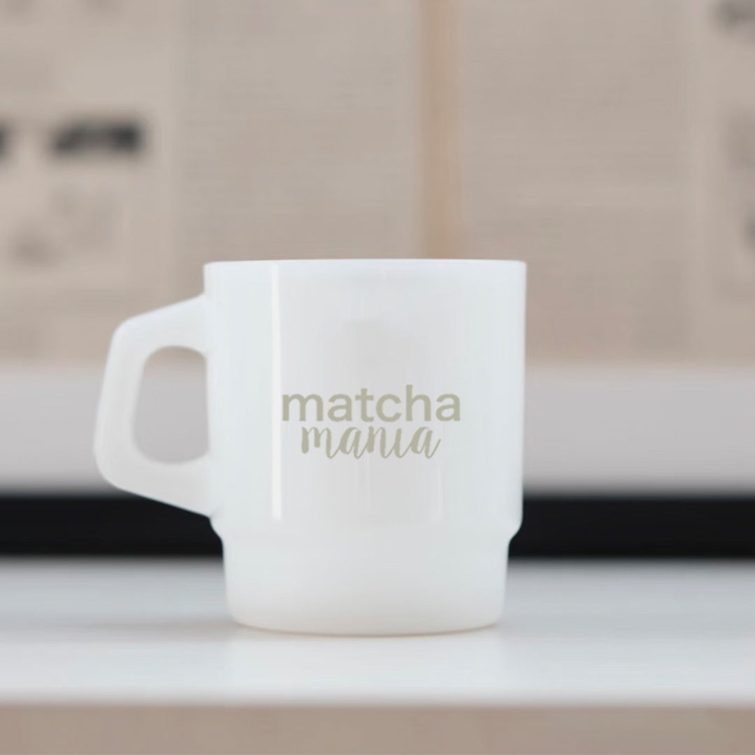 Milk Glass Coffee Mug