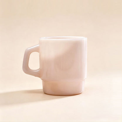 Milk Glass Coffee Mug